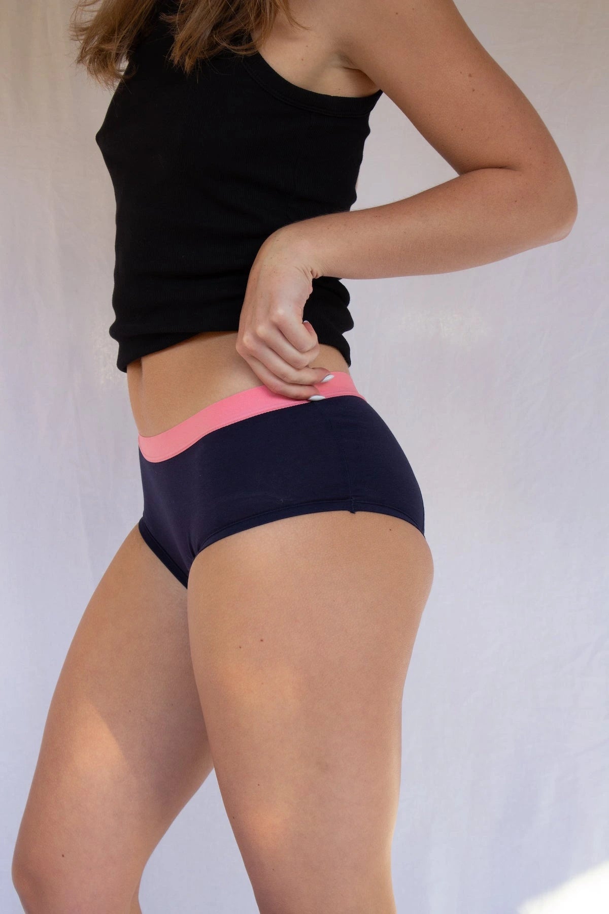 Period Underwear Teenage - Navy & Pink medium absorbency | POM